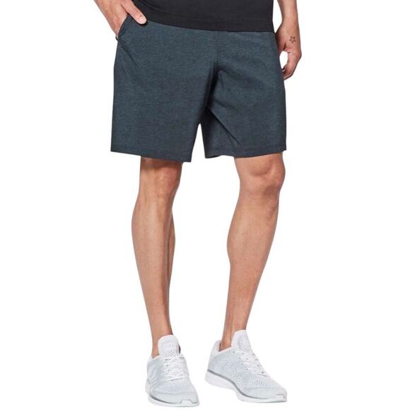 Lululemon Men’s Pace Breaker Short 9” Heathered Iron Blue Navy Large - Picture 1 of 7
